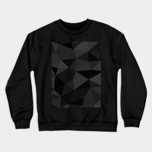 Dark grey and black geometric mesh pattern Crewneck Sweatshirt